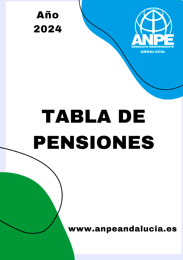 Tabla de pensiones